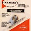 Galga + shell holder LEE para recortar vainas