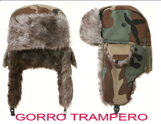 GORRO TRAMPERO con orejeras   8€ regalo con compra de 150€